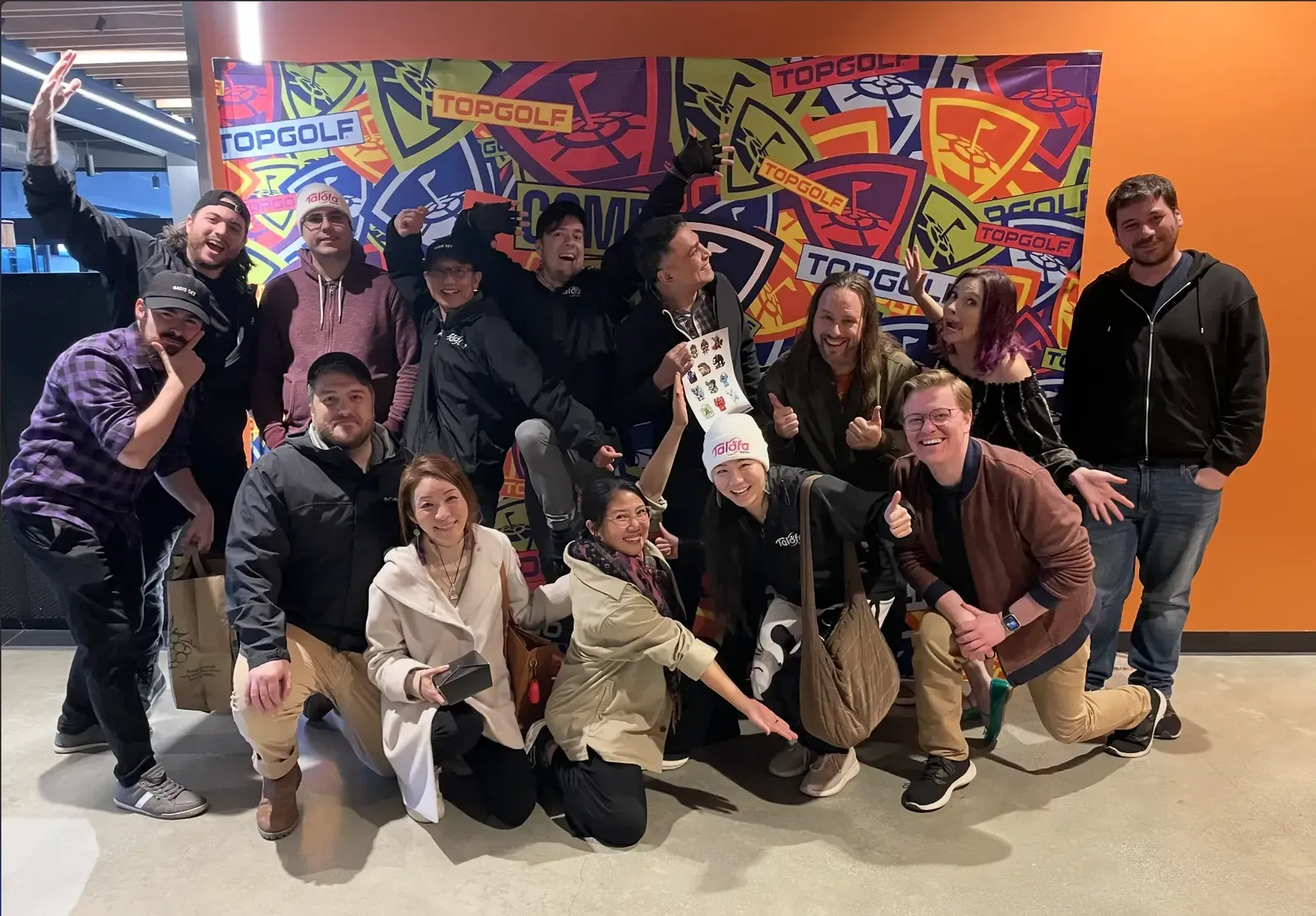 The Talofa Games team together at a team outing